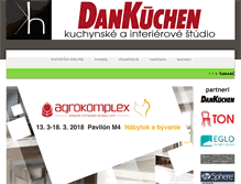 Tablet Screenshot of kuchyne-dankuchen.sk